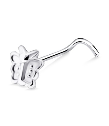 Exotic Butterfly Curved Nose Stud NSKB-819